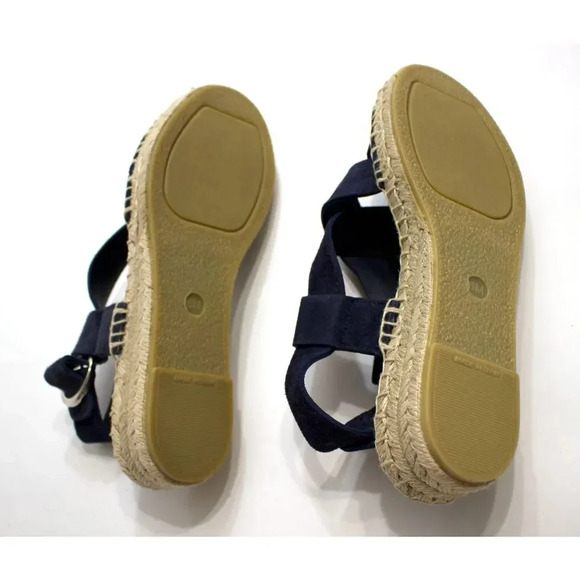 Via Spiga Gia Espadrille Blue Straps Sandal Size 6 NEW With Box - Picture 9 of 9